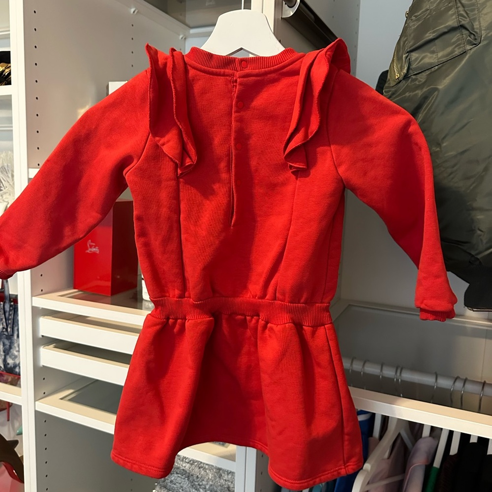 Givenchy Kids Red Ruffle Dress - Picture 4 of 8
